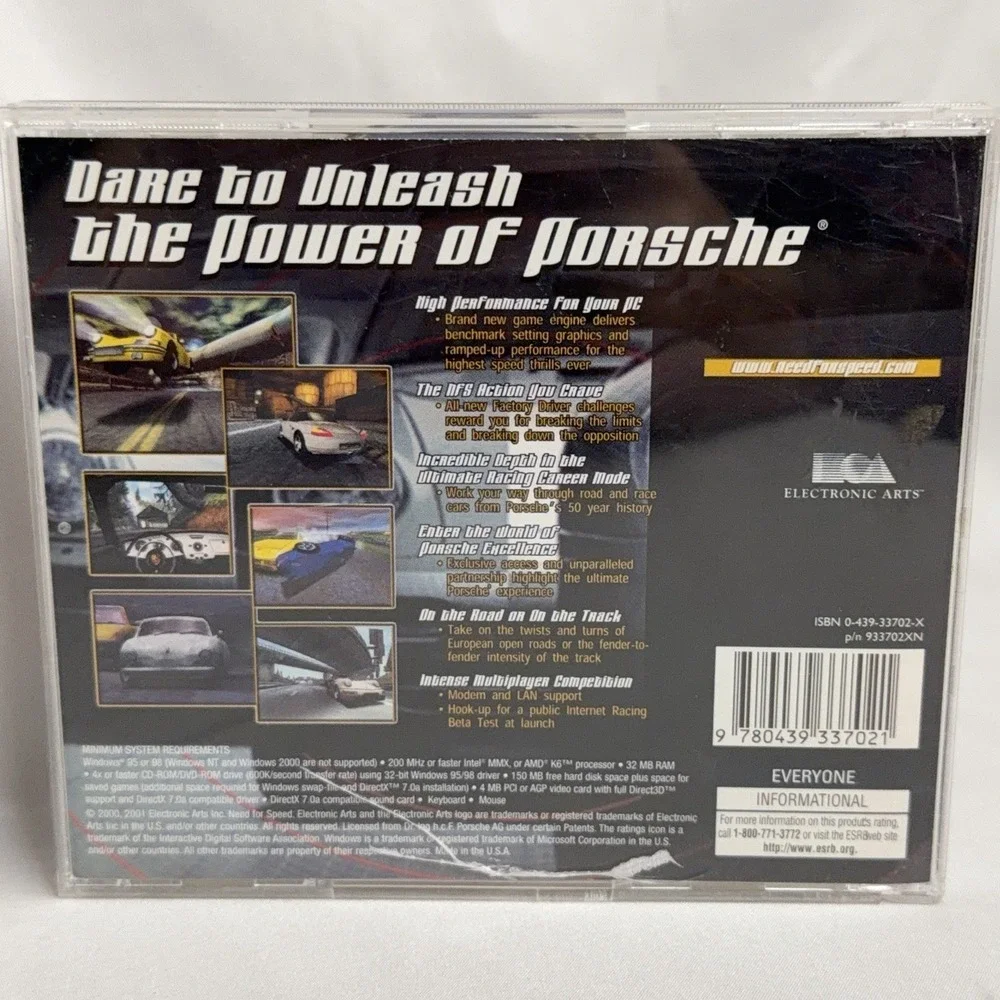 Need for Speed: Porsche Unleashed (PC, 2000) Racing Computer NFS Game